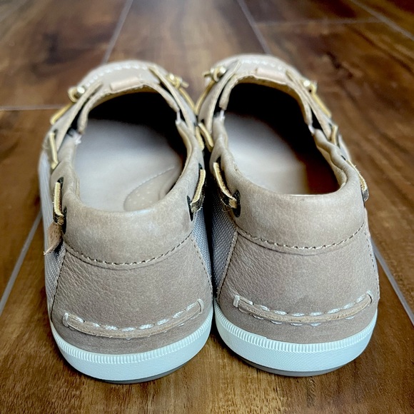 Sperry Gold Metallic and Leather Boat Shoe - Picture 7 of 8